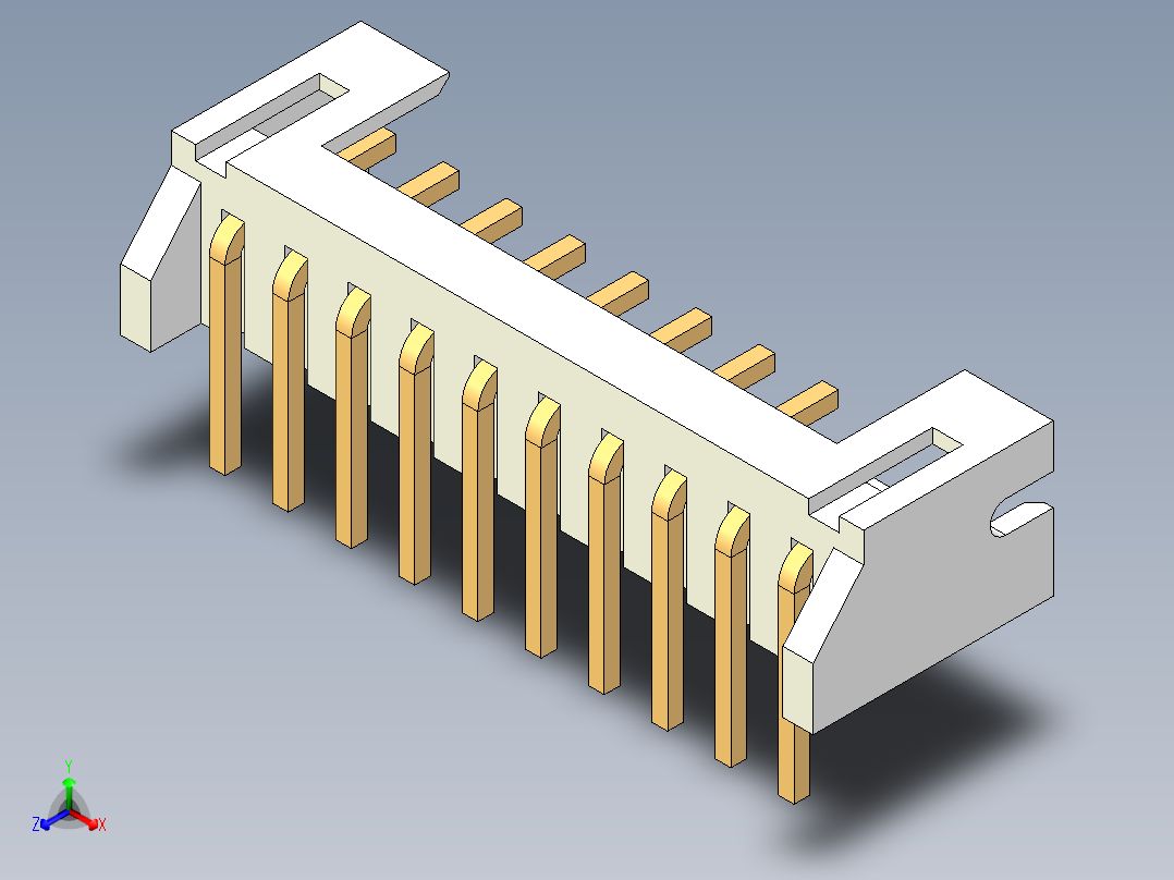 JST-S10B-PH-K-S主视图