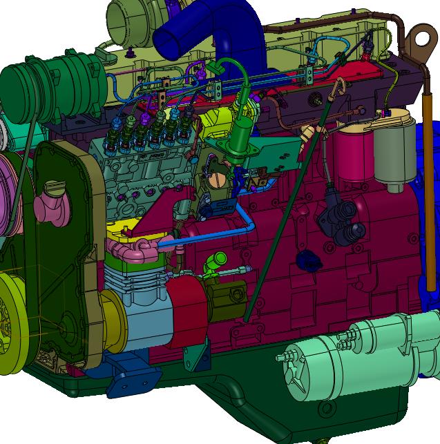 六缸增压多缸柴油引擎机