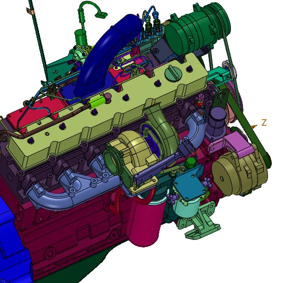 六缸增压多缸柴油引擎机