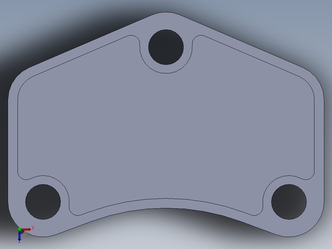 SW建模练习题-practice 88俯视图