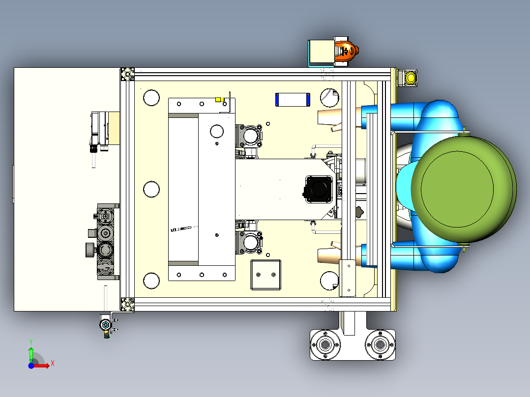正逆转试验台前视图