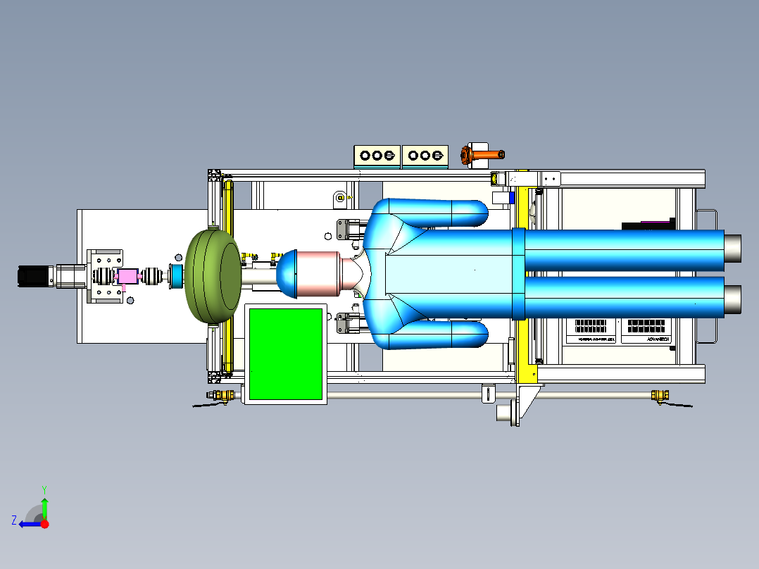 正逆转试验台右视图