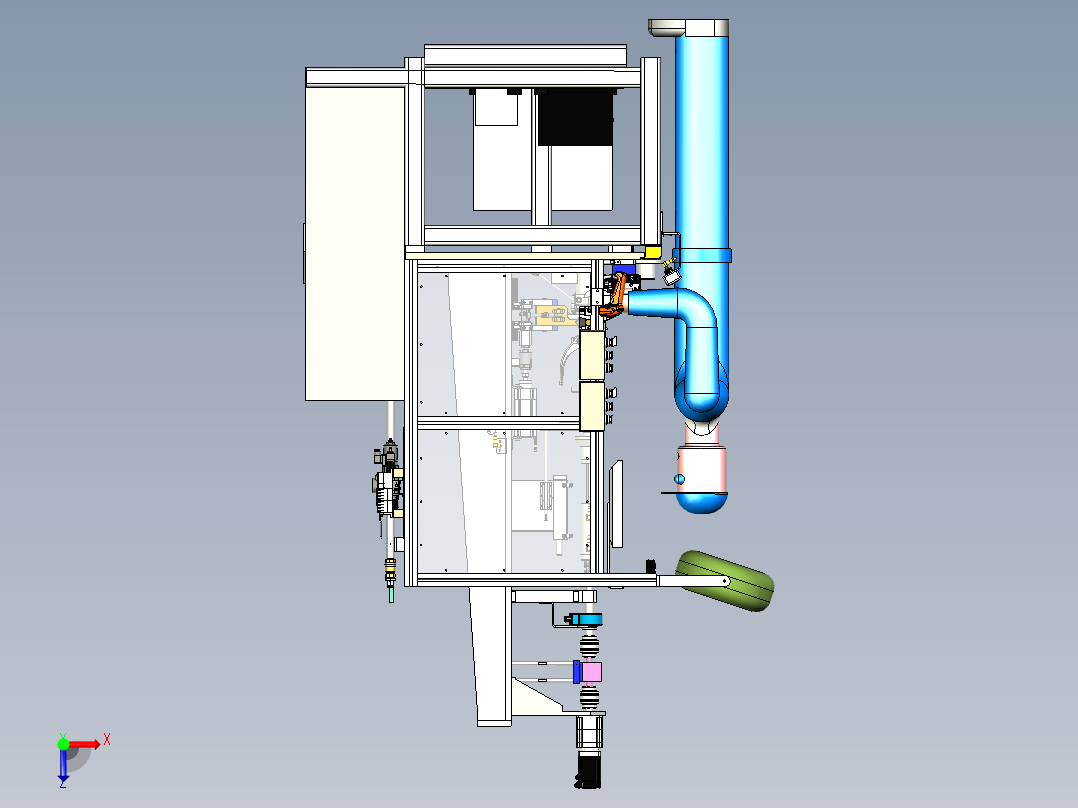 正逆转试验台俯视图