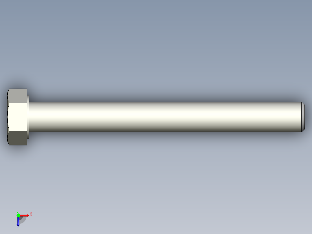 螺钉-DIN_931-M5x0.8x45.stp俯视图