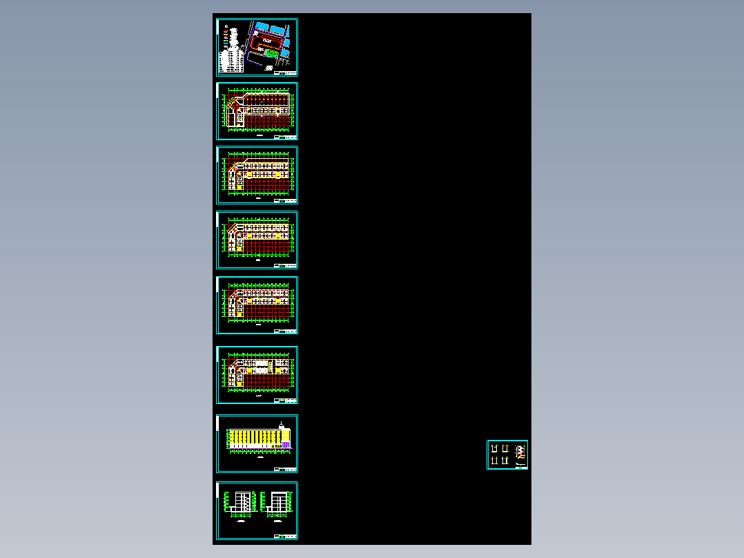 建筑面积4700㎡地上五层办公楼（施组、计算书、建筑、结构图）