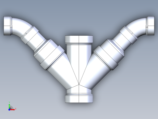 船舶管路系统S12_SeaDrainPLUS_DoubleComboReducingWye-SxSxSxS_37E268232_3x2in Sea Drain Plus - Double Combo Reducing Wye - SxSxSxS前视缩略图