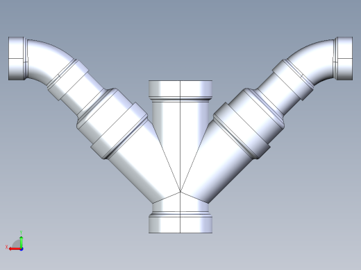 船舶管路系统S12_SeaDrainPLUS_DoubleComboReducingWye-SxSxSxS_37E268232_3x2in Sea Drain Plus - Double Combo Reducing Wye - SxSxSxS后视缩略图
