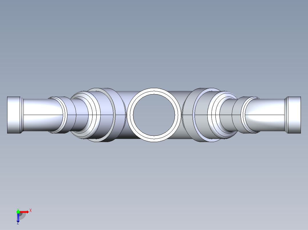 船舶管路系统S12_SeaDrainPLUS_DoubleComboReducingWye-SxSxSxS_37E268232_3x2in Sea Drain Plus - Double Combo Reducing Wye - SxSxSxS俯视图