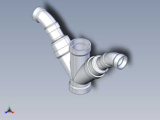 船舶管路系统S12_SeaDrainPLUS_DoubleComboReducingWye-SxSxSxS_37E268232_3x2in Sea Drain Plus - Double Combo Reducing Wye - SxSxSxS正等轴测缩略图