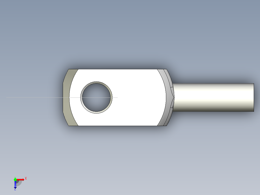 U接頭10.(A)-3D多系列多零件图纸模型俯视图
