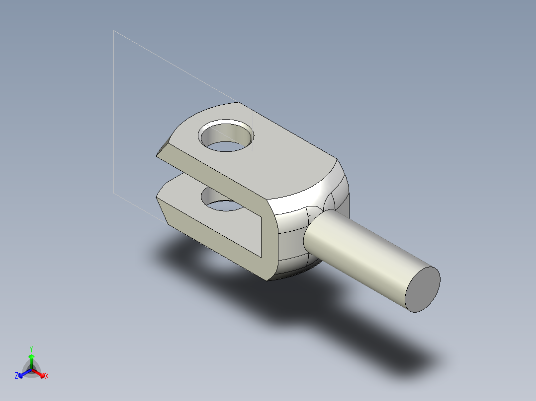 U接頭10.(A)-3D多系列多零件图纸模型正等轴测图