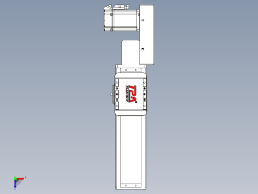 同步带全封闭直线模组TPA-HCB-85D-90-L150-ML-C-P20-N3俯视缩略图