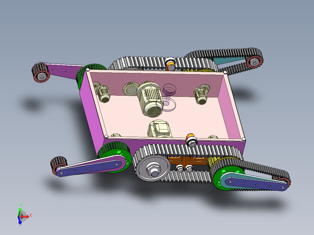 摆臂式爬楼梯越障履带车1422354==112