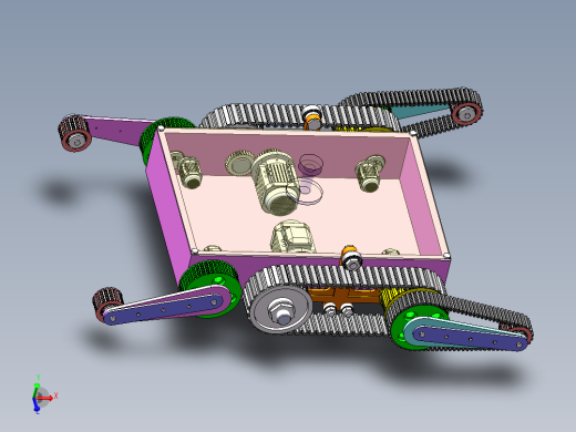摆臂式爬楼梯越障履带车1422354==112