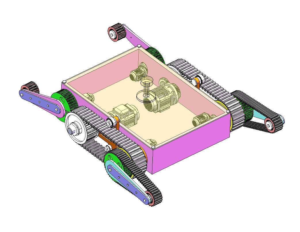 摆臂式爬楼梯越障履带车1422354==112