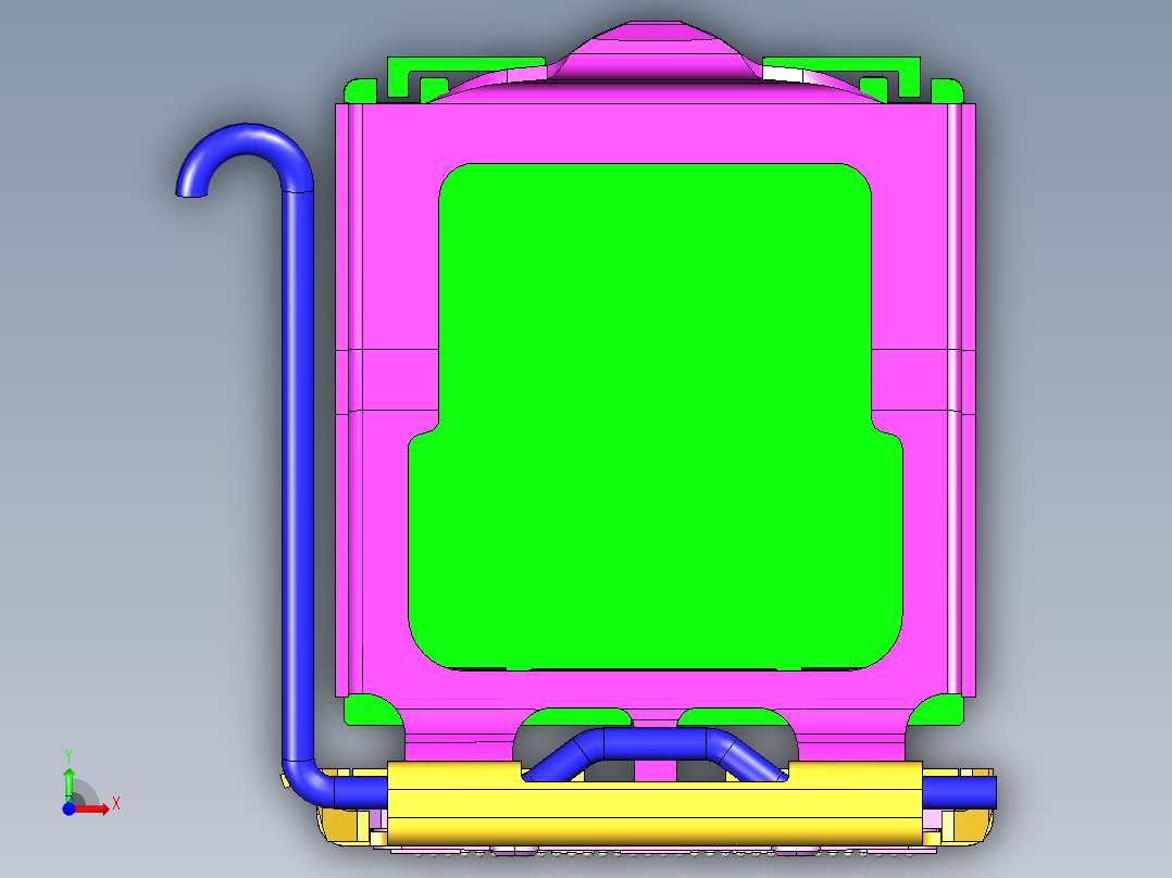 英特尔CPU插槽LGA771 775前视图