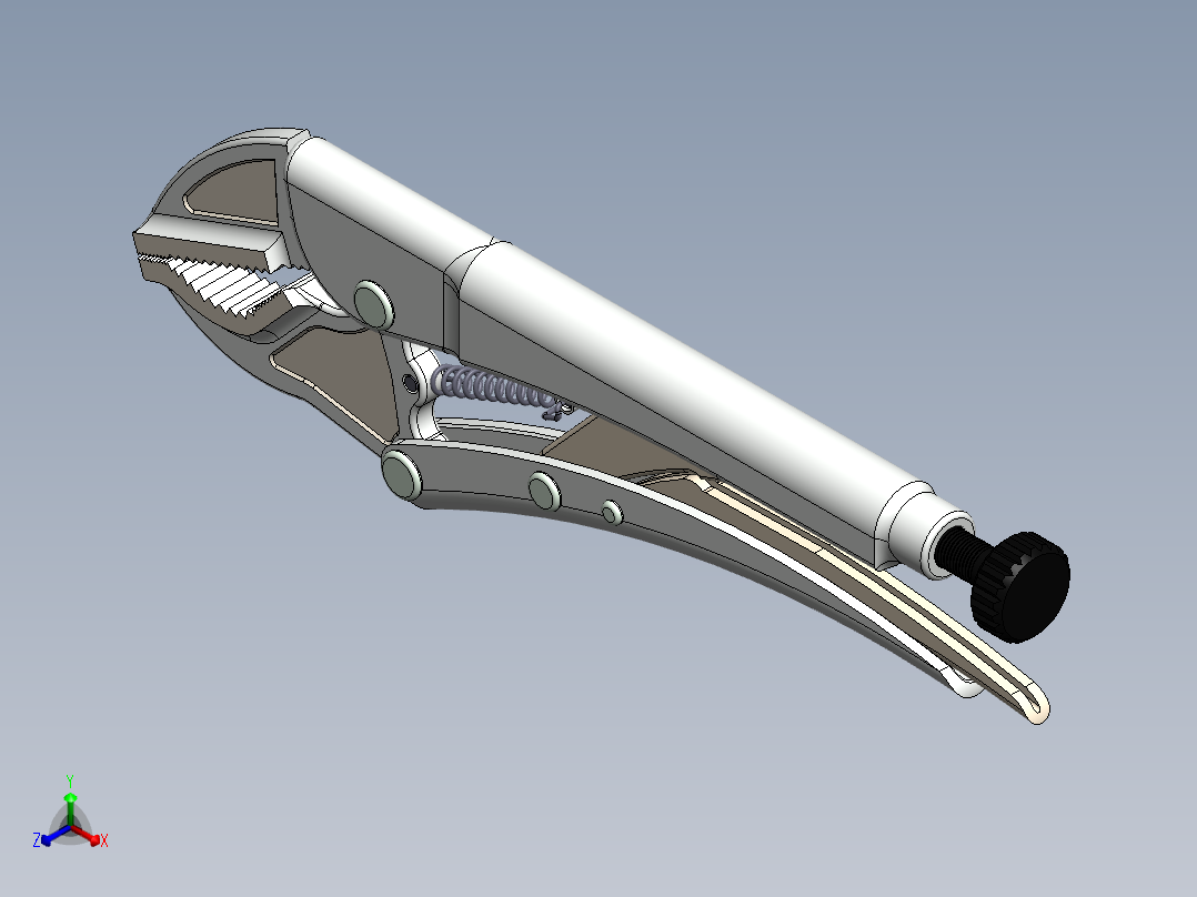 钳子 (9)正等轴测图