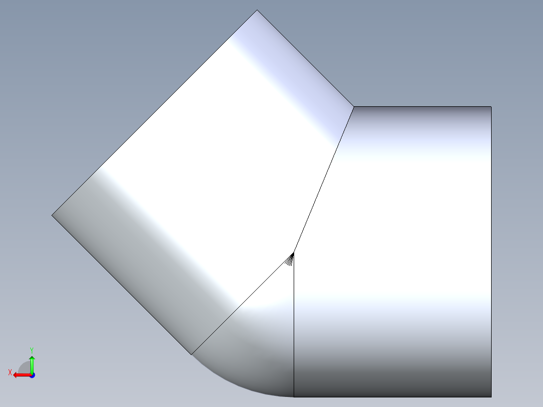 聚氯乙烯配件09-Sch80_45Elbow_FPTxFPT_819-012 _1.25in后视图