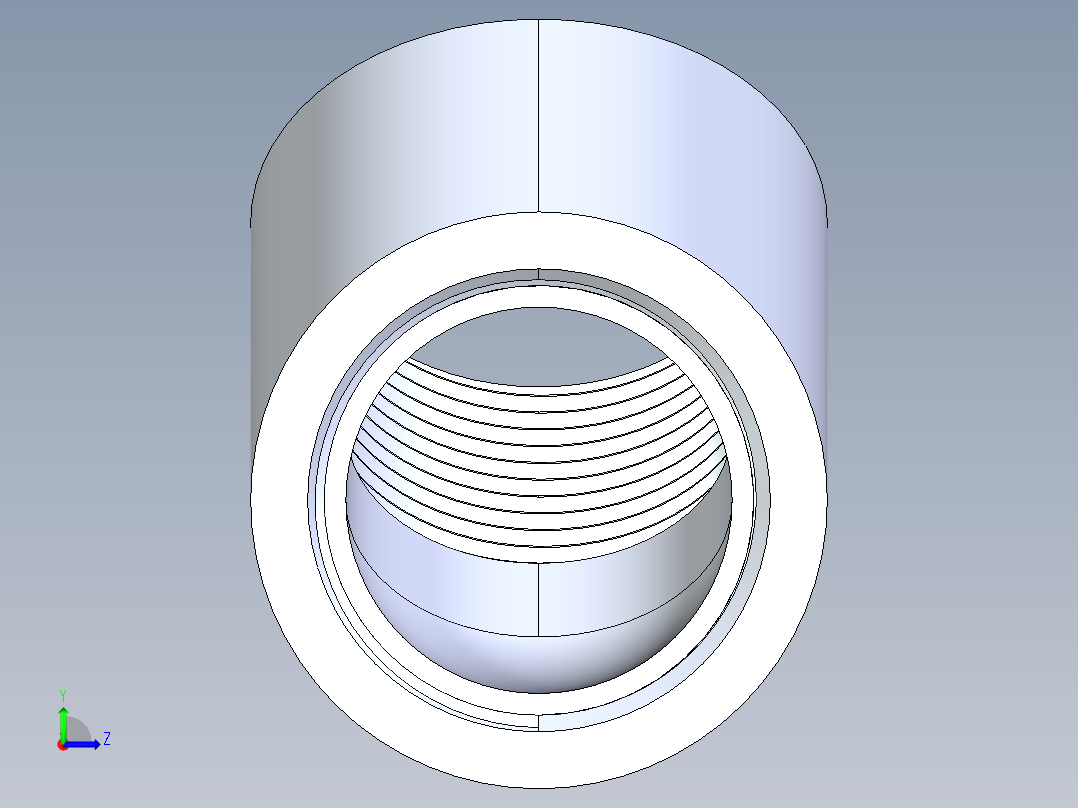 聚氯乙烯配件09-Sch80_45Elbow_FPTxFPT_819-012 _1.25in左视图