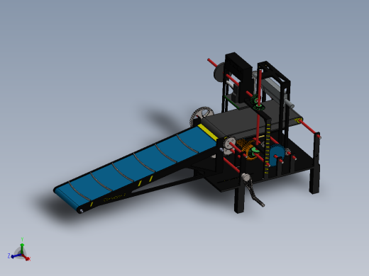 传送带上料冲压和切割机