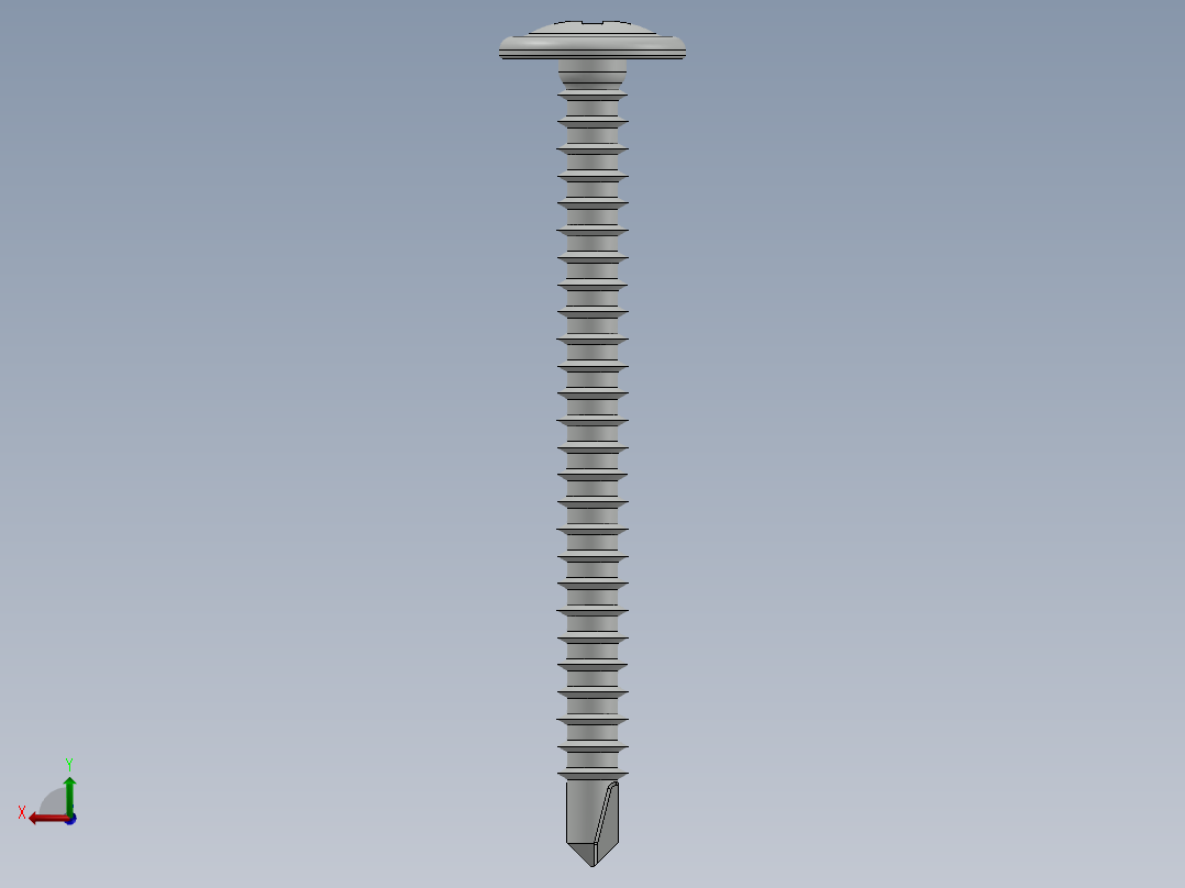 紧固件-Drill-Tip Saucer Screw-02后视图