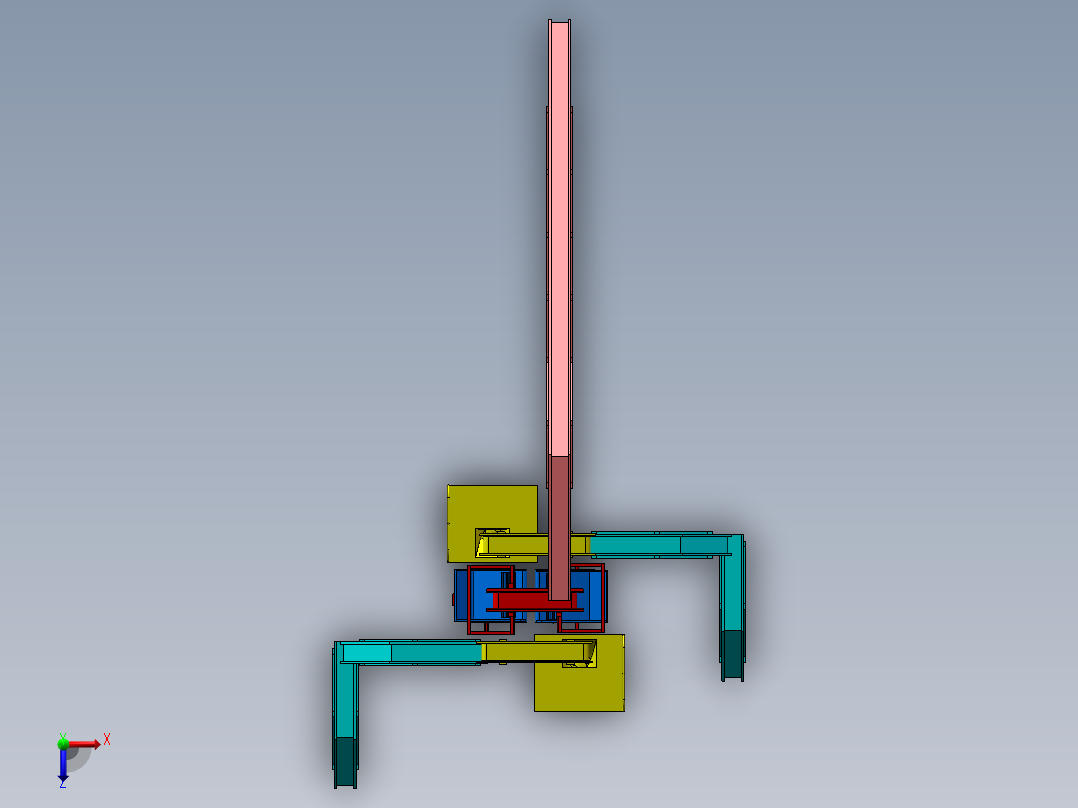核桃自动筛皮生产线sw17俯视图