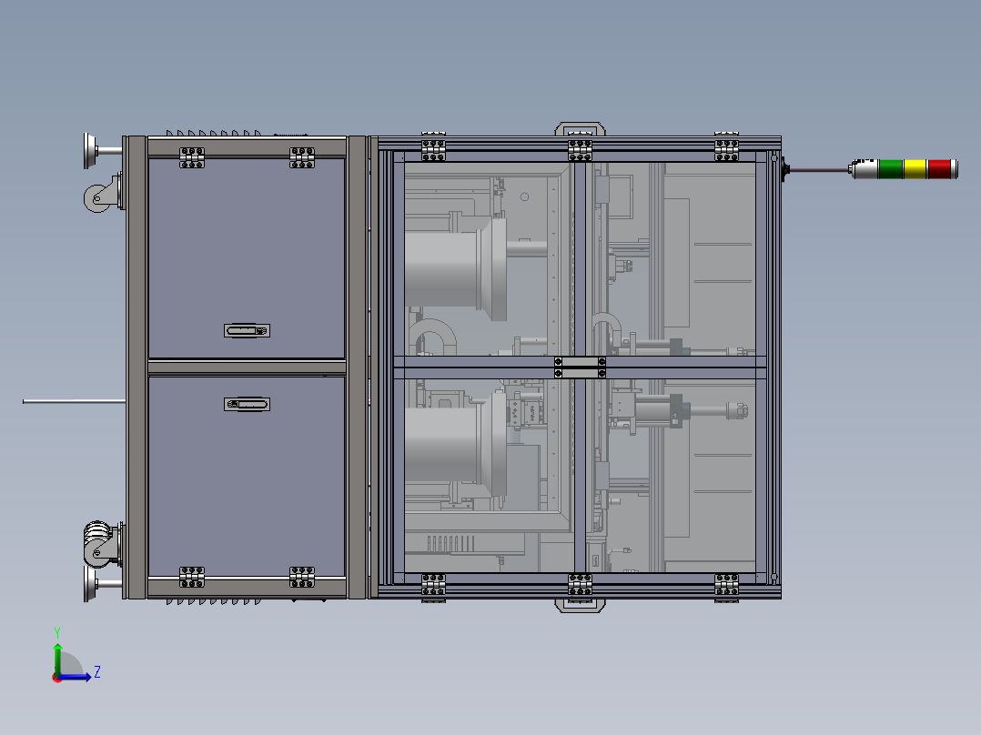 汽车零配件压装机sw22可编辑左视图