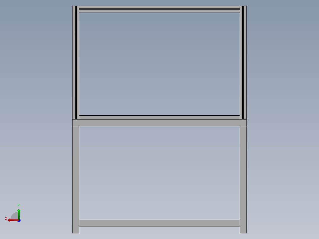 汽车门把门夹具后视图