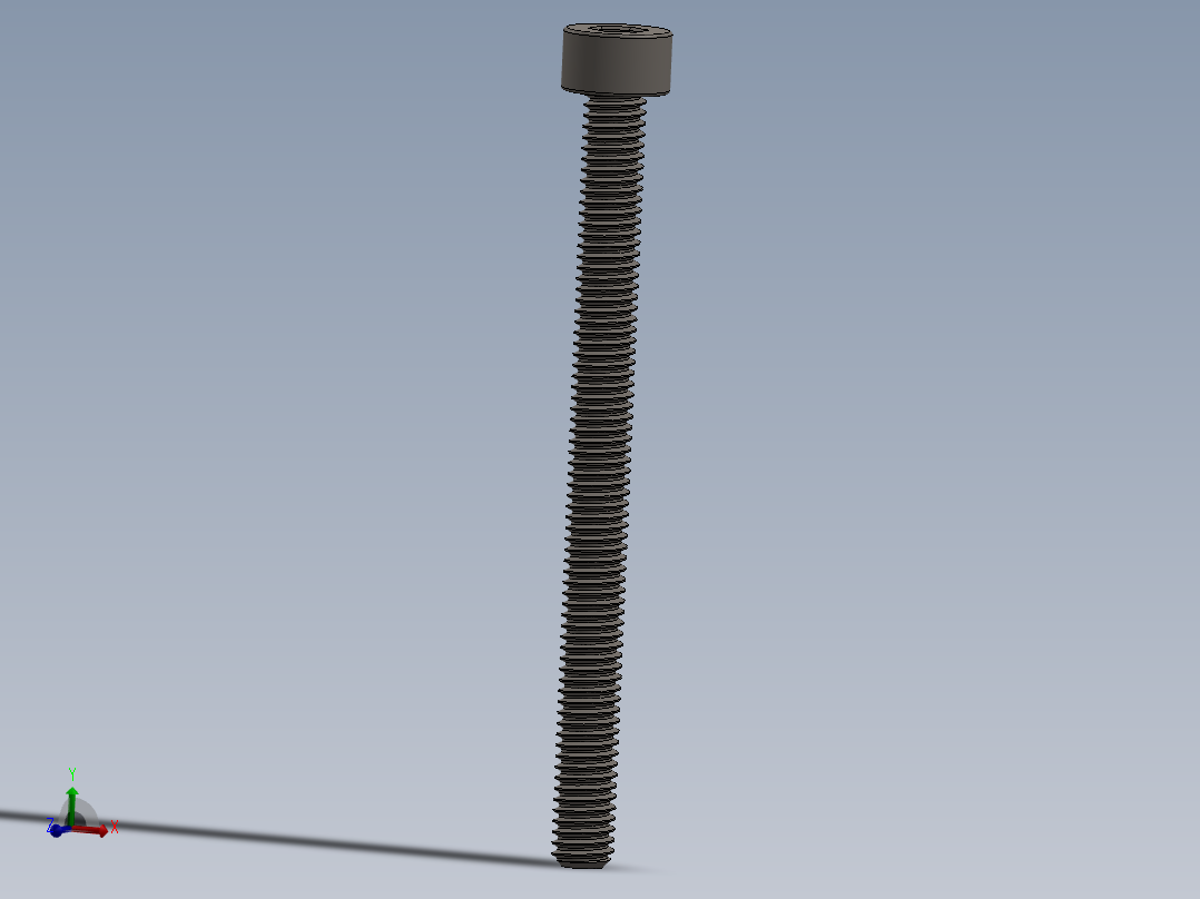 Screw_DIN_912_M4x50F_A2.SLDPRT公制内六角螺钉主视图