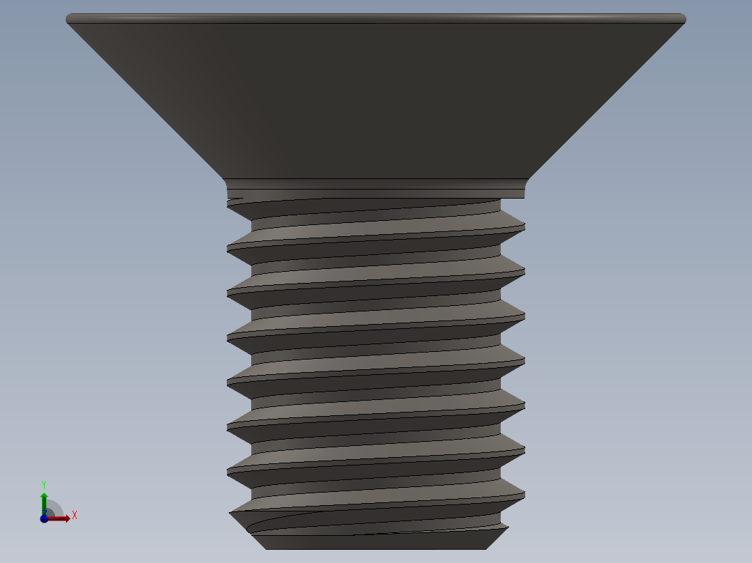 Screw_ISO_10642_M10x18_A2.SLDPRT前视图