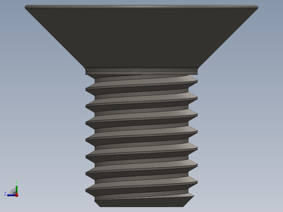 Screw_ISO_10642_M10x18_A2.SLDPRT右视图