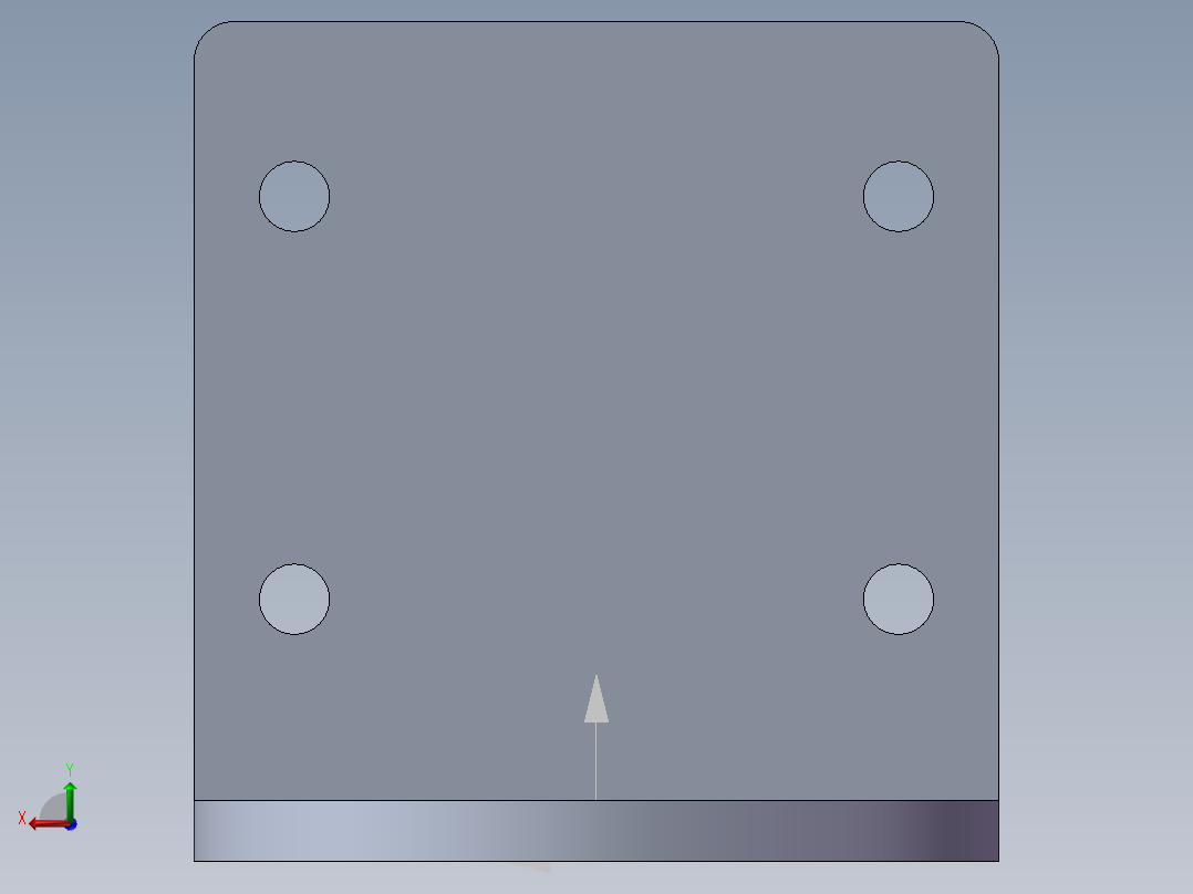 行星电机支架加工工艺分析后视图