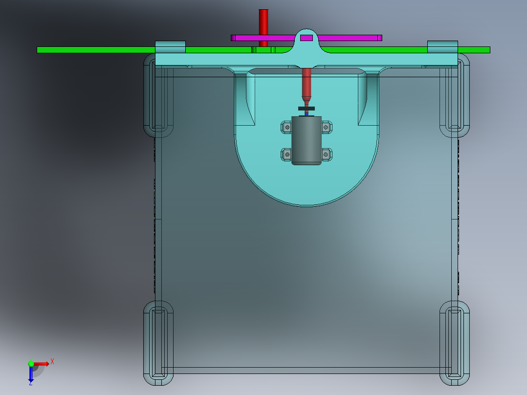 A3003257-将圆形运动转换为线性运动的系统俯视图