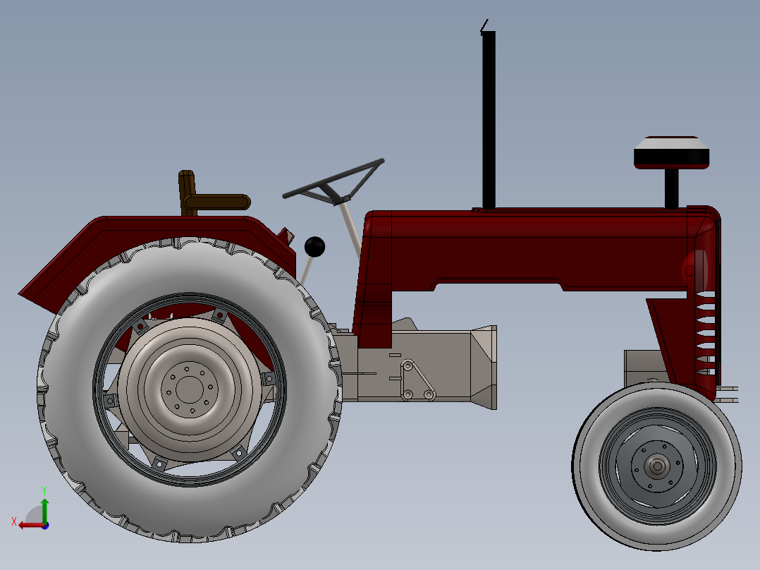 拖拉机、四轮车(9)后视图
