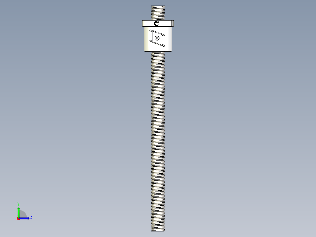 SFT滚珠丝杆左视图