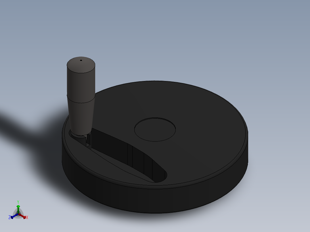 盘式方向盘手柄rebatible-Tecnopolimero_vds-Elesa diam 175mm主视图