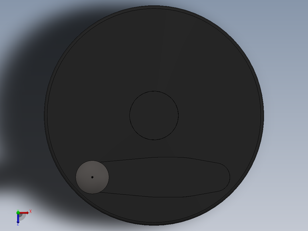 盘式方向盘手柄rebatible-Tecnopolimero_vds-Elesa diam 175mm俯视图