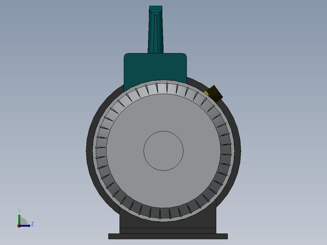 ump小型真空泵模型左视图