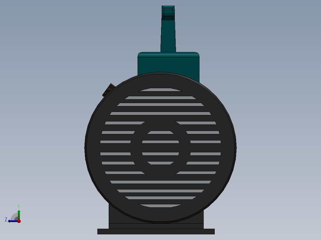 ump小型真空泵模型右视图