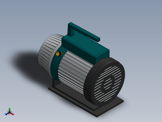 ump小型真空泵模型正等轴测缩略图