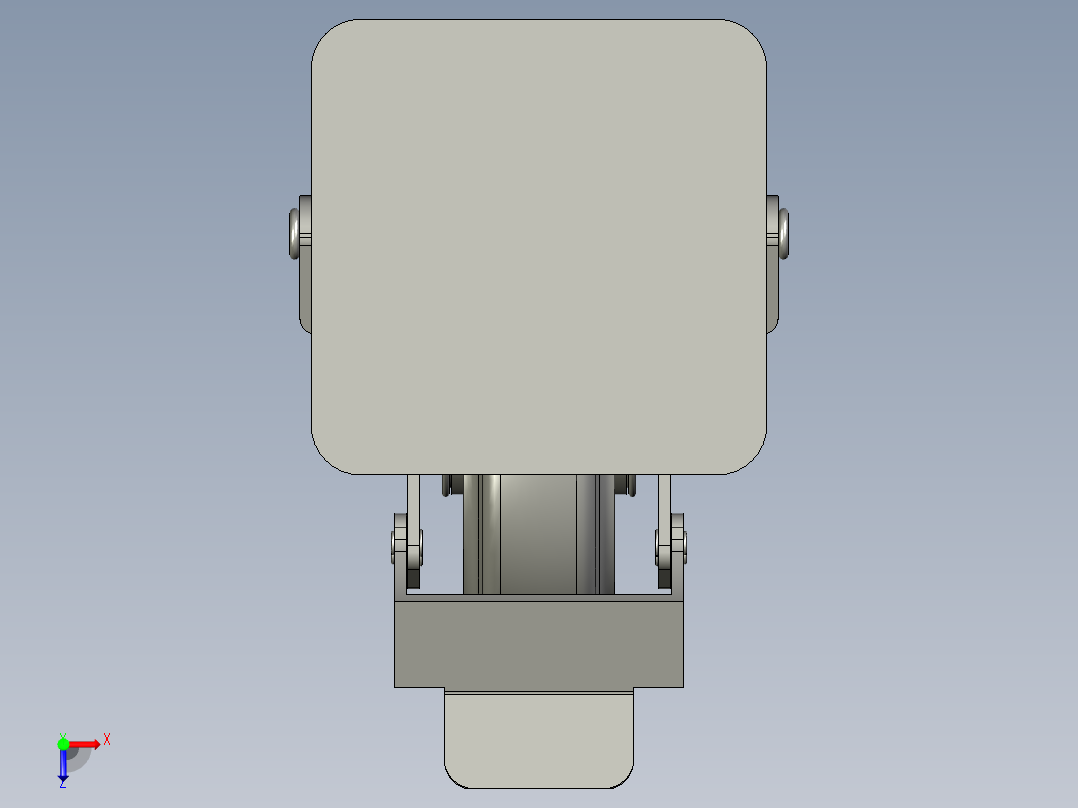 8寸脚轮CMTYS150-R俯视图