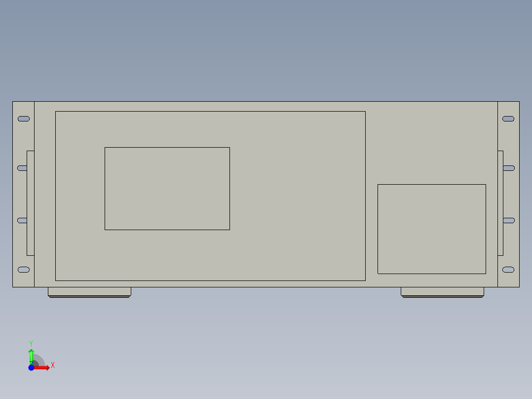 工控机PMI-G840-4G-500G品牌ADLINK前视图
