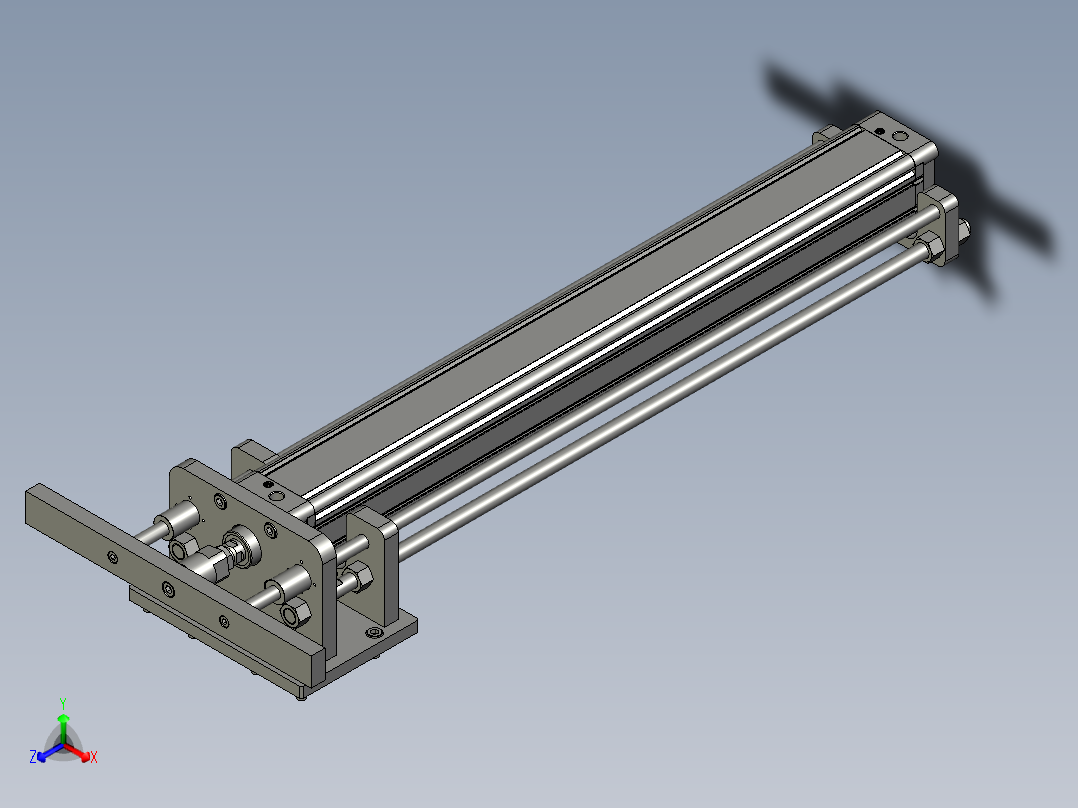 推出机构装配1116正等轴测图