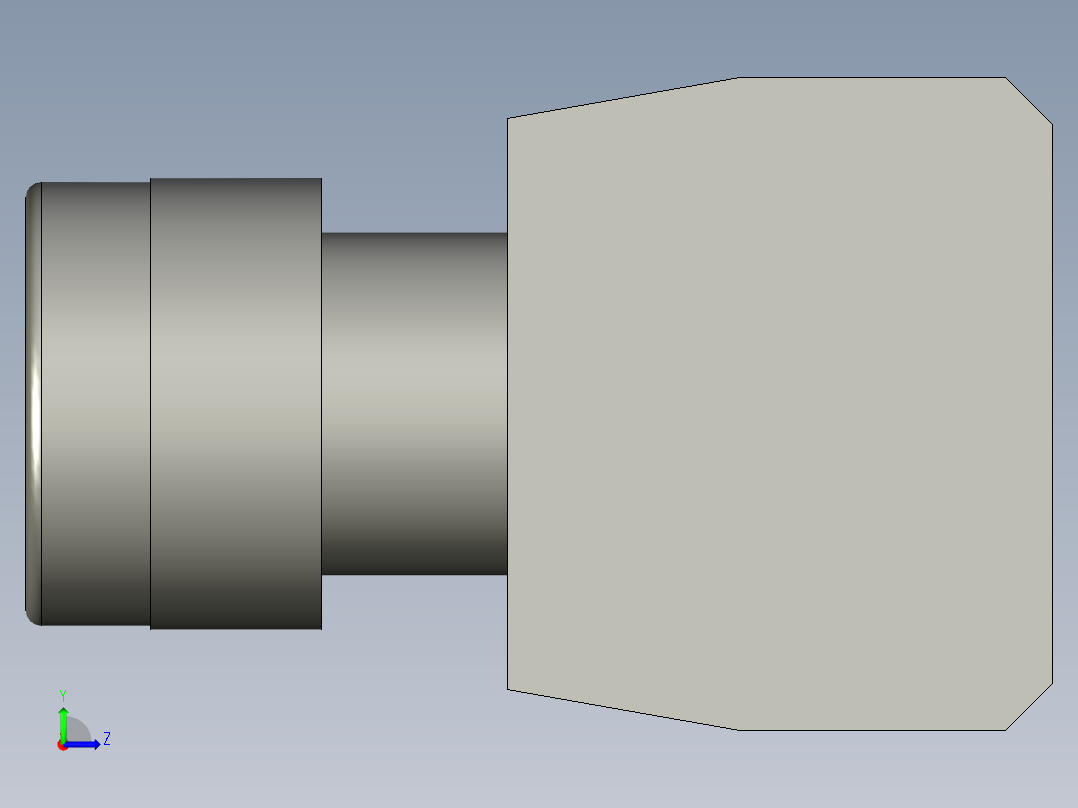 按钮(停止灯-22)YW-E10左视图