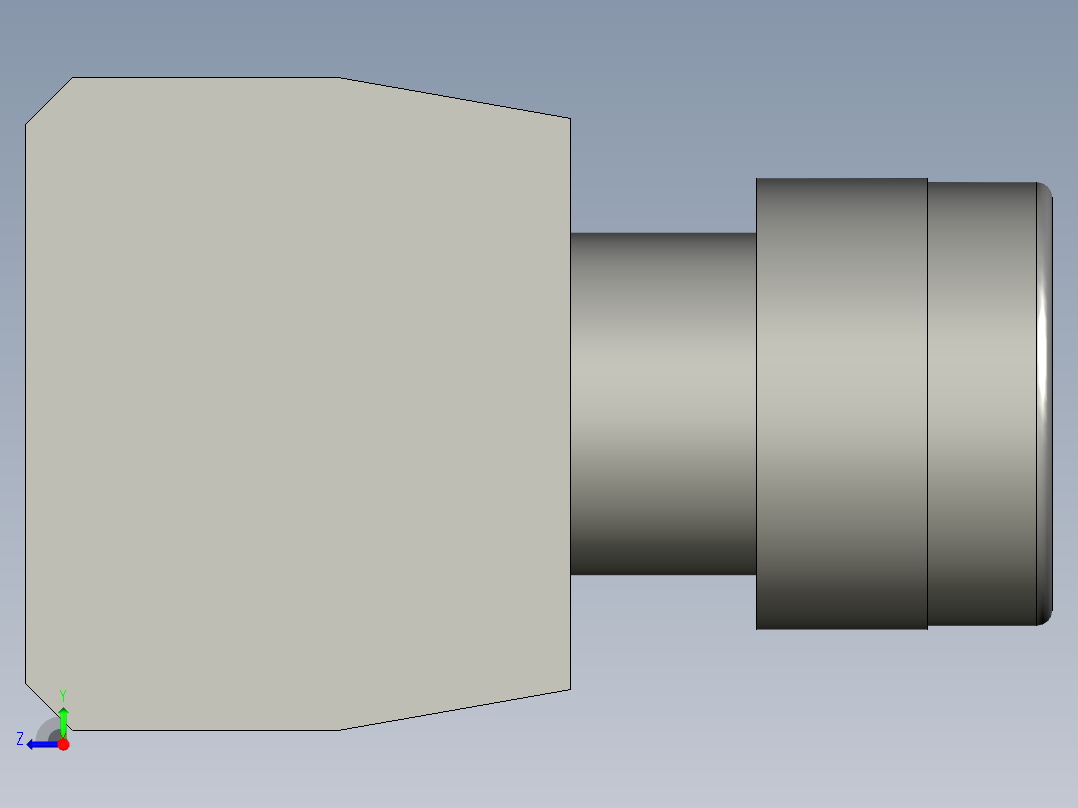 按钮(停止灯-22)YW-E10右视图