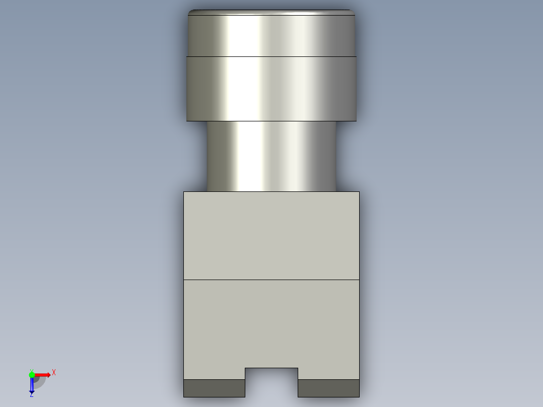 按钮(停止灯-22)YW-E10俯视图