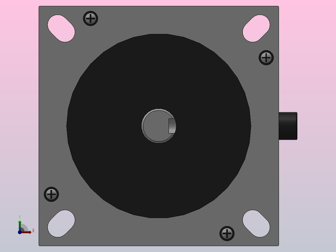 110╱130两相步进电机[130J18252-470]前视图