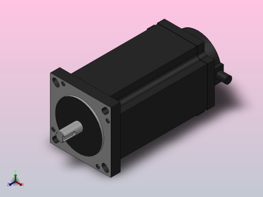 110╱130两相步进电机[130J18252-470]正等轴测缩略图