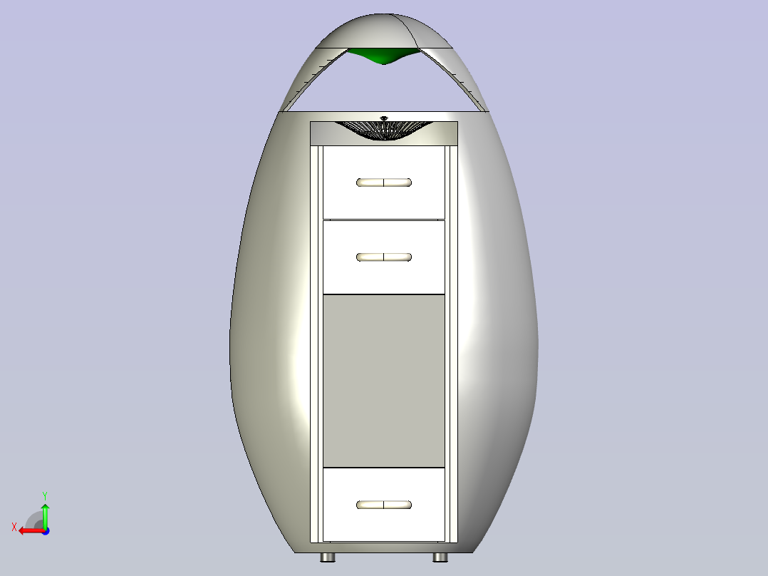 空气净化器后视图