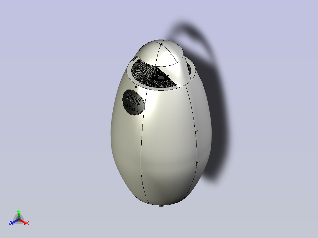 空气净化器正等轴测图